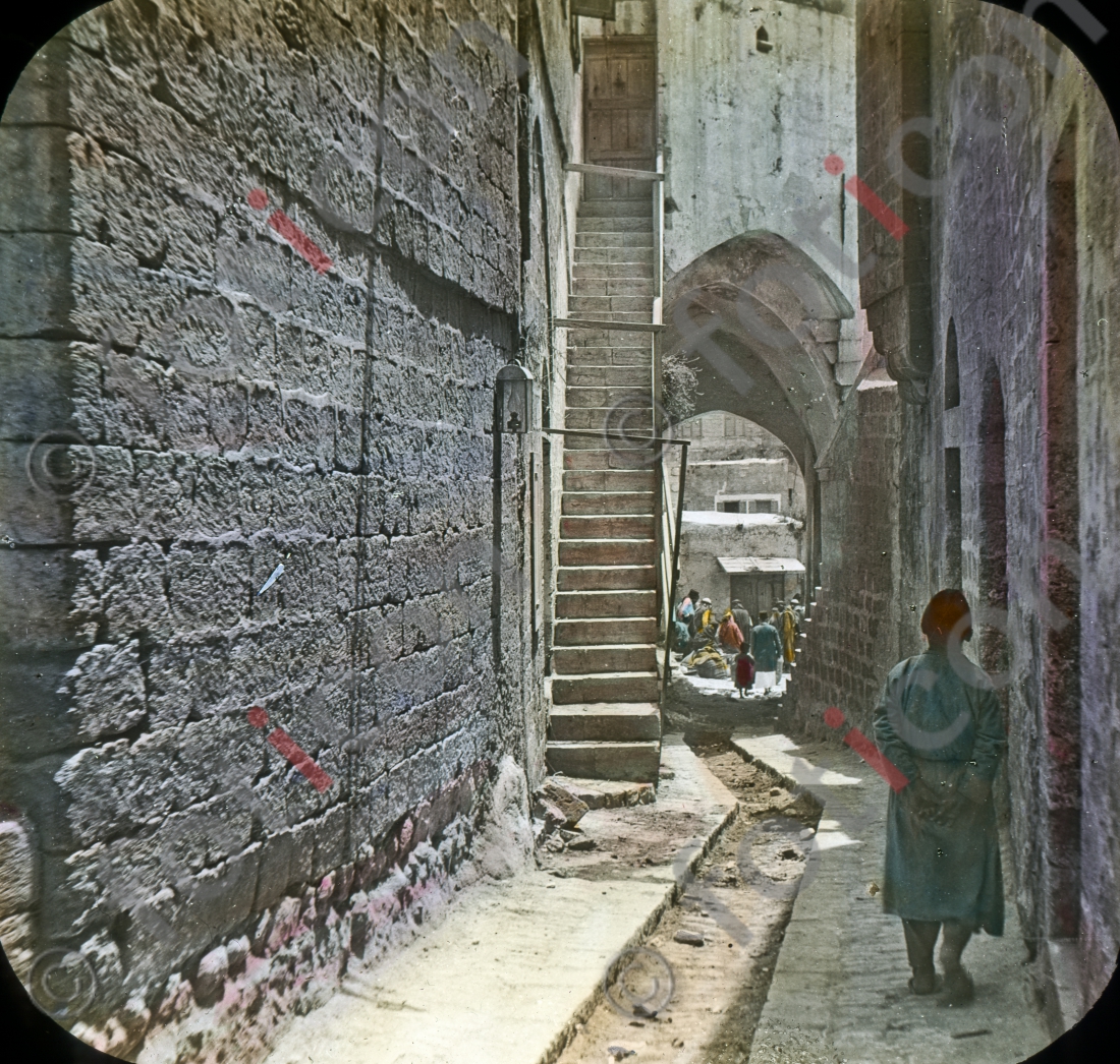Gasse in Nazareth | Alley in Nazareth - Foto foticon-simon-129-010.jpg | foticon.de - Bilddatenbank für Motive aus Geschichte und Kultur